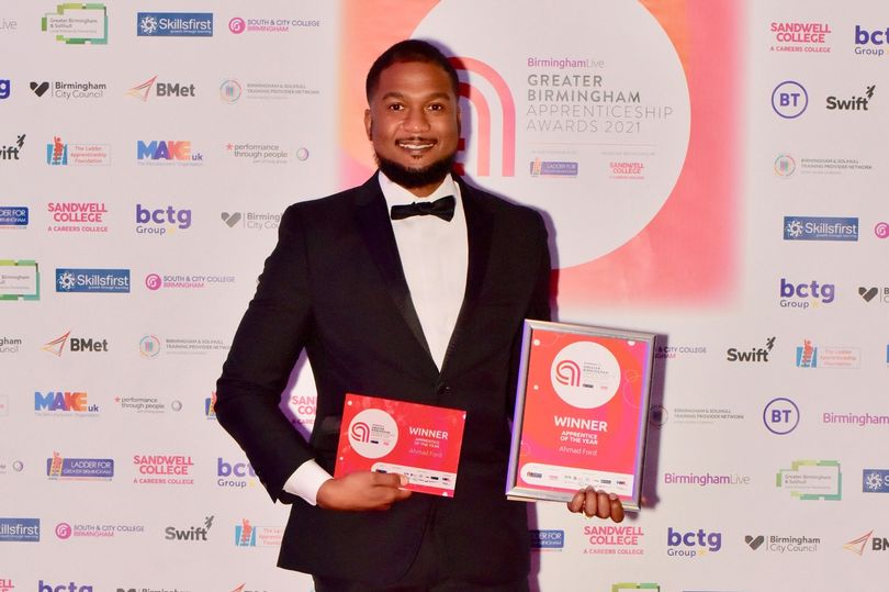 Ahmad Ford from HydraForce Hydraulics in Birmingham was crowned Apprentice of the Year at the 2021 Greater Birmingham Apprenticeship Awards